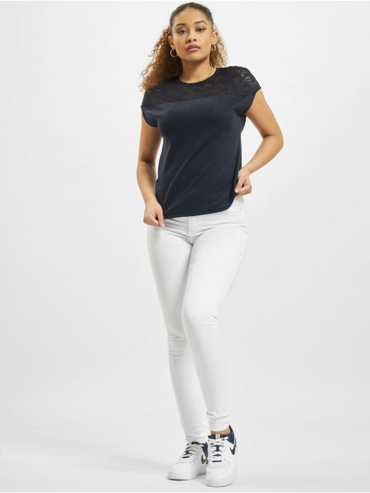 Only Tops sans manche onlElvira Mix Lace bleu